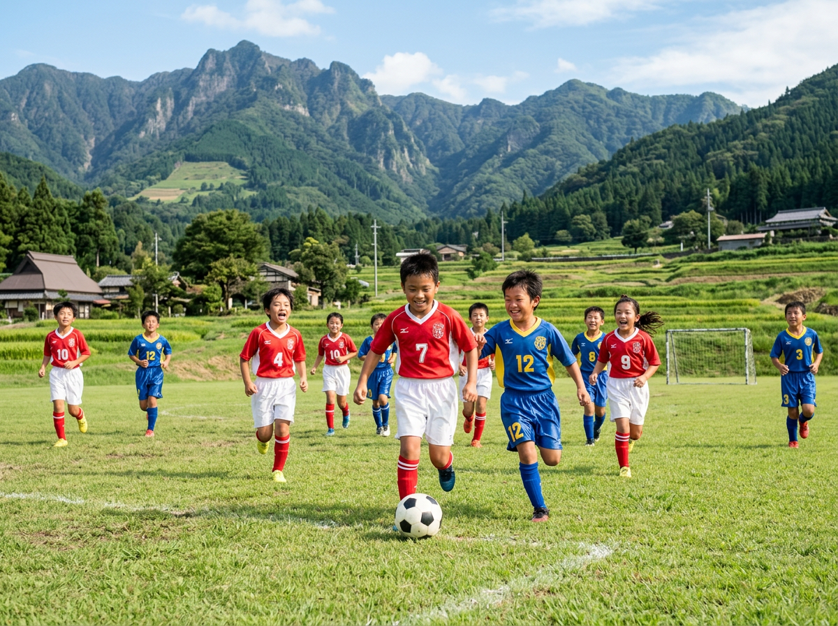 子どもたちのサッカー合宿